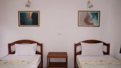 Chambre à deux lits avec balcon — Yoghurt Home